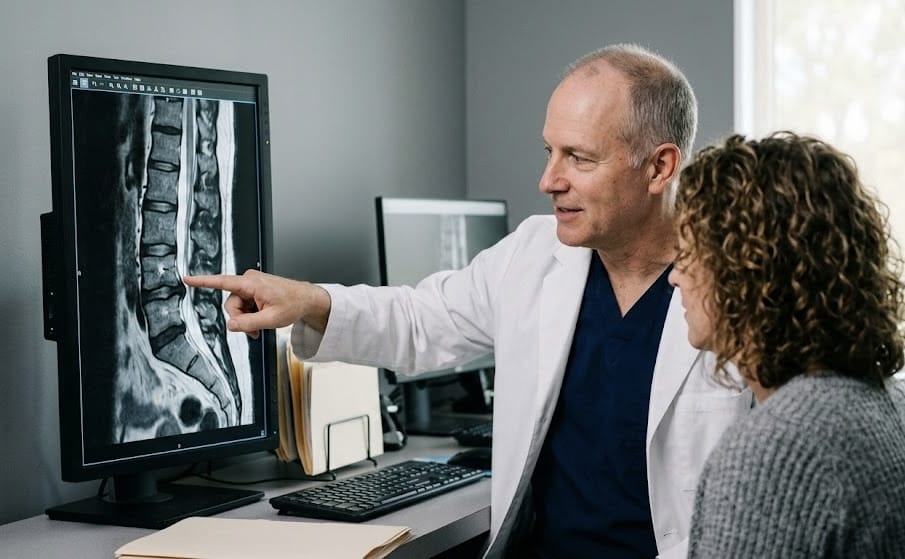 Clinical diagnosis of pilonidal sinus at Proctosafe Clinic Kolkata using examination and imaging
